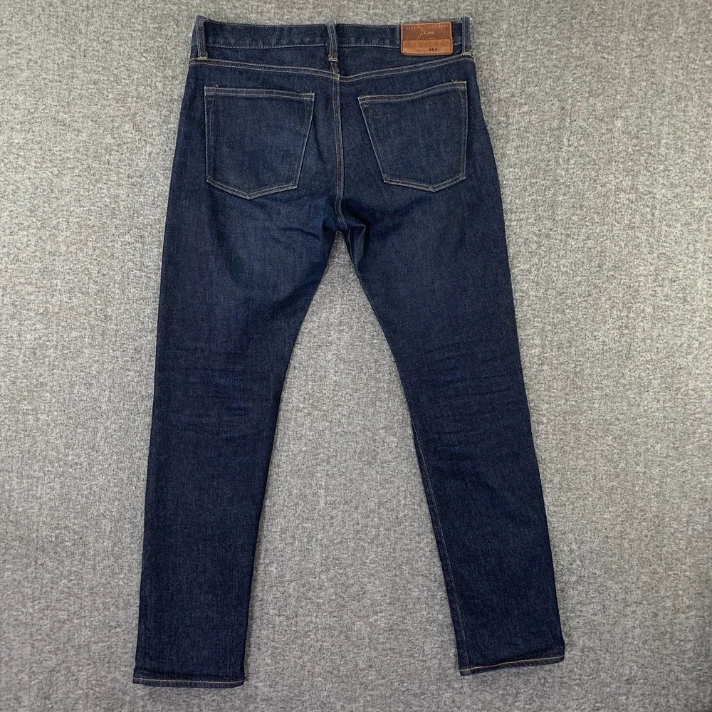 J Crew Japanese Denim Jeans Men 32x29 484 Slim Jurabo Dark Blue